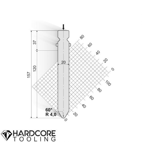 Trumpf 60 Degrees Punches - Amada Press Brake Tooling